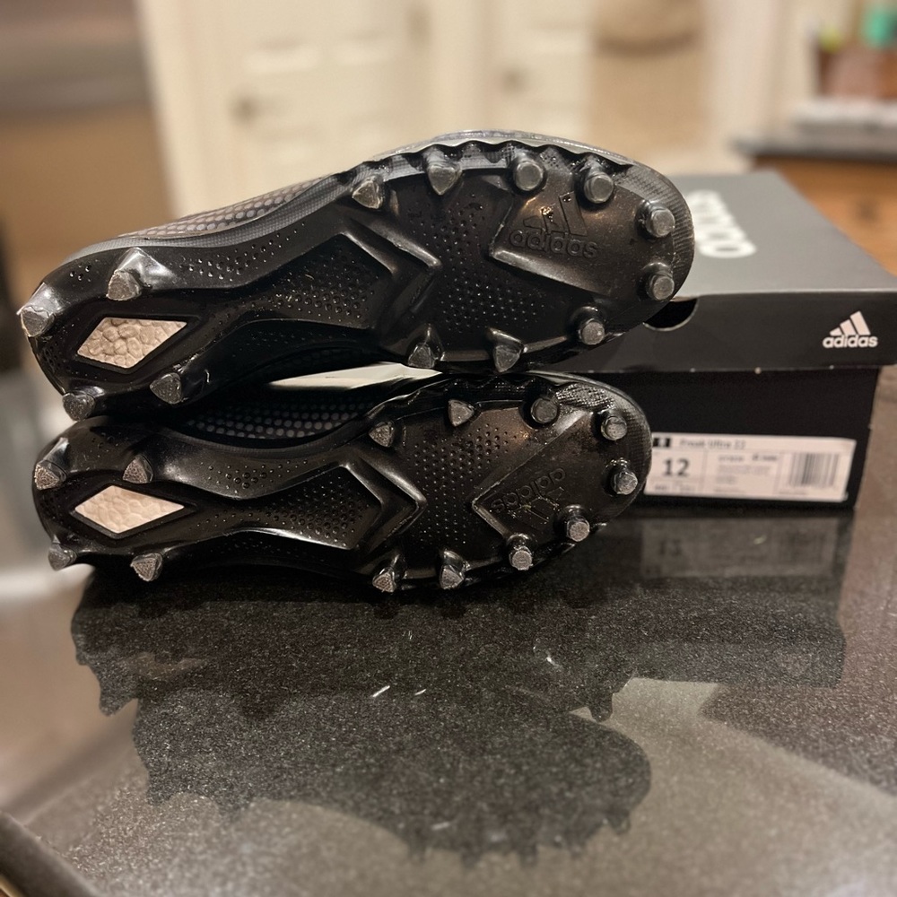 Mens Adidas Freak Ultra 22 Black Night Metallic Football Cleats 12 Box Included - Picture 7 of 11